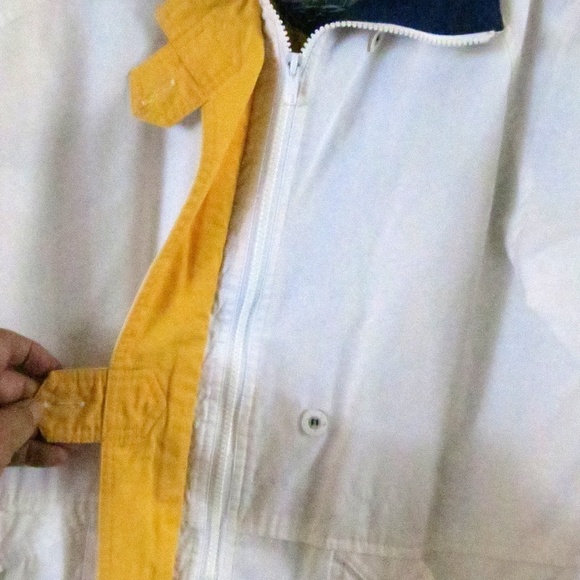 Climate Control Jacket White Windbreaker Cotton - Picture 2 of 8